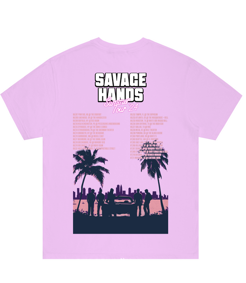 Pink Palm Tree 2024 Tour Tee